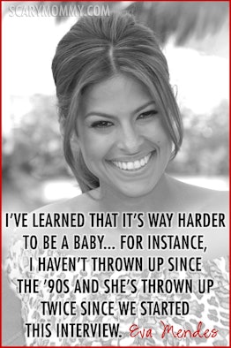 Eva Mendes quote on motherhood via Scary Mommy