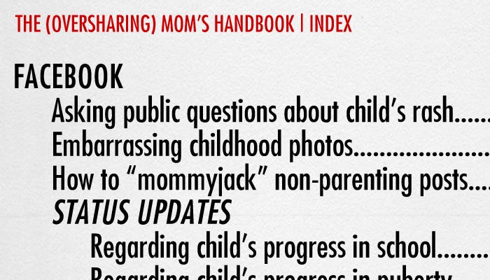 The Oversharing Mom's Handbook