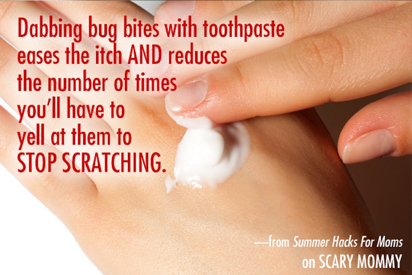 bug bite summer hack via Scary Mommy