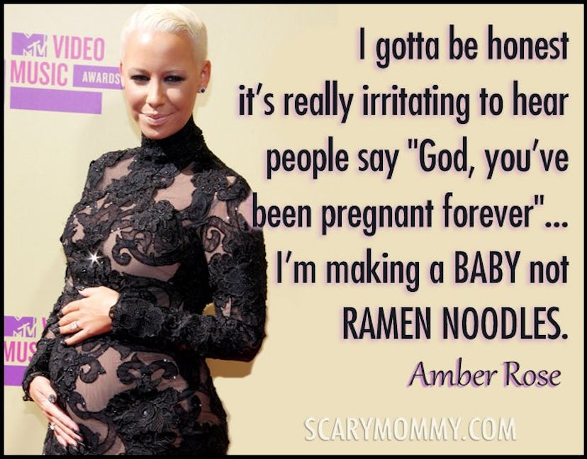 quote about pregnancy by Amber Rose via Scary Mommy
