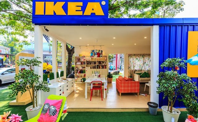 An open-type IKEA store