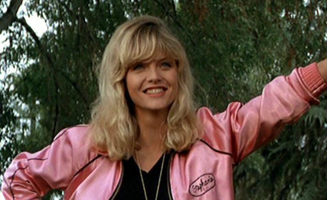 Stephanie Zinone in the popular movie "Grease 2"