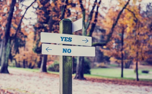 A directions sign for types of people who don't RSVP