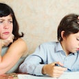 unhappy-mother-son-doing-homework