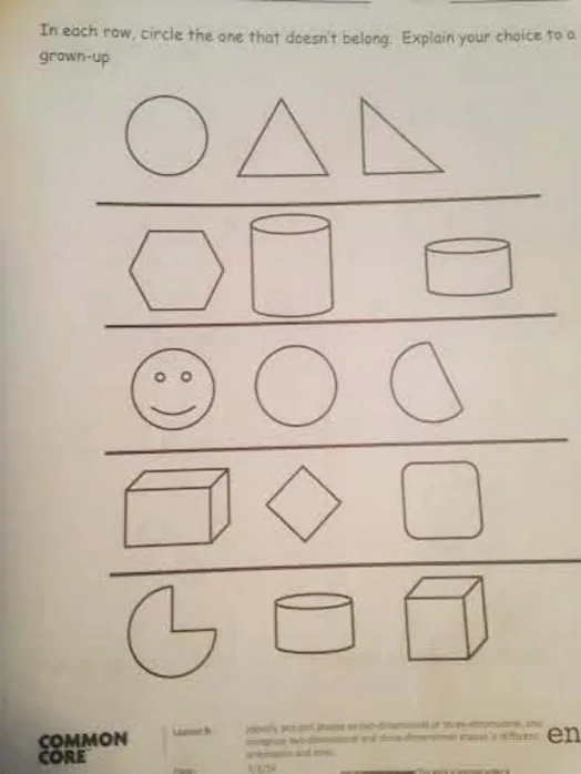 Confusing Common Core Math This Common Core Worksheet Is Confusing The Hell Out Of Parents