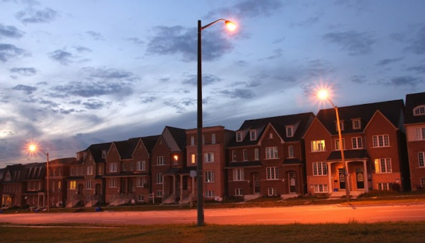 Neighborhood at night