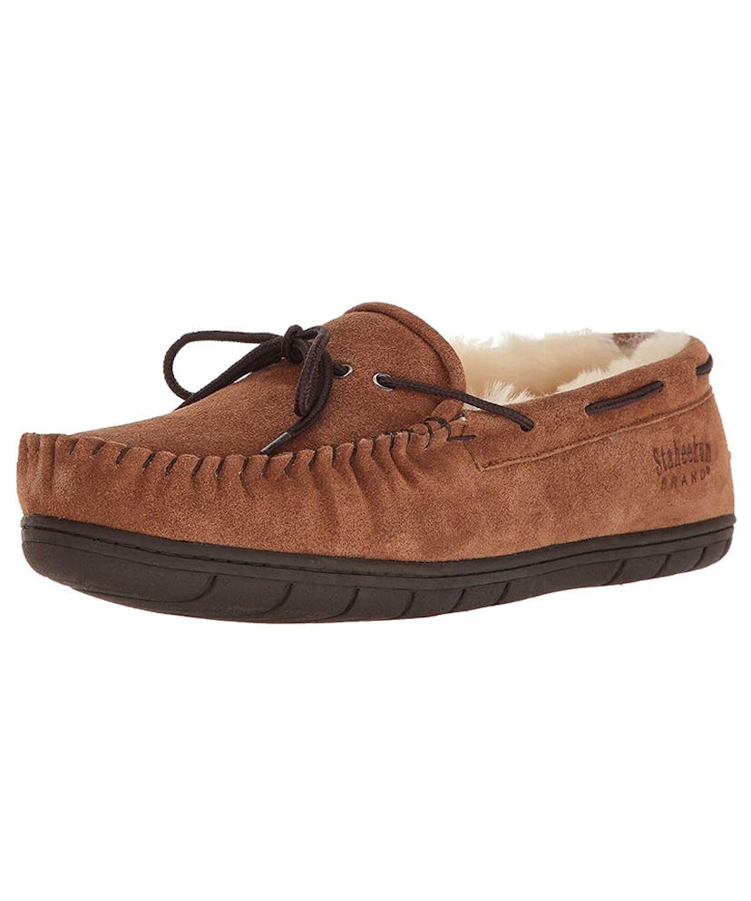 Staheekum Men's Plush Shearling Lined Slipper