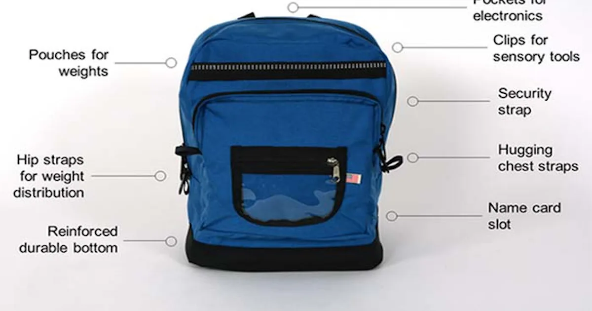 Backpack Disability Brilliant College Students Design Backpack Just For Kids With Autism