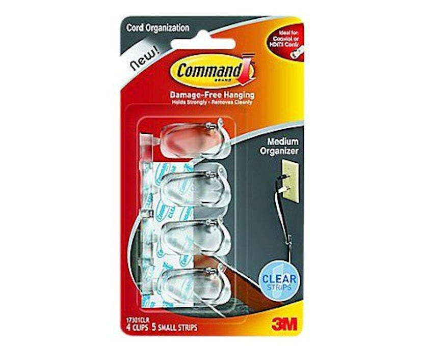 Command's clear strips for damage-free hanging