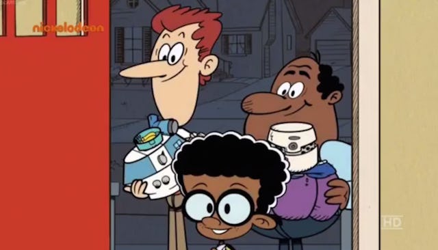 Nickelodeon's first animated same-sex couple, two dads and their son
