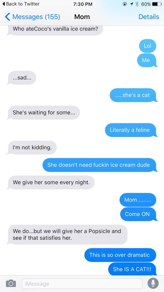 Mom-Daughter Cat Conversation
