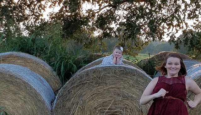 Mom Running To Get Out Of Baby Photo