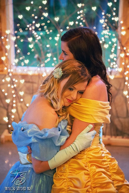 Princesses Hugging