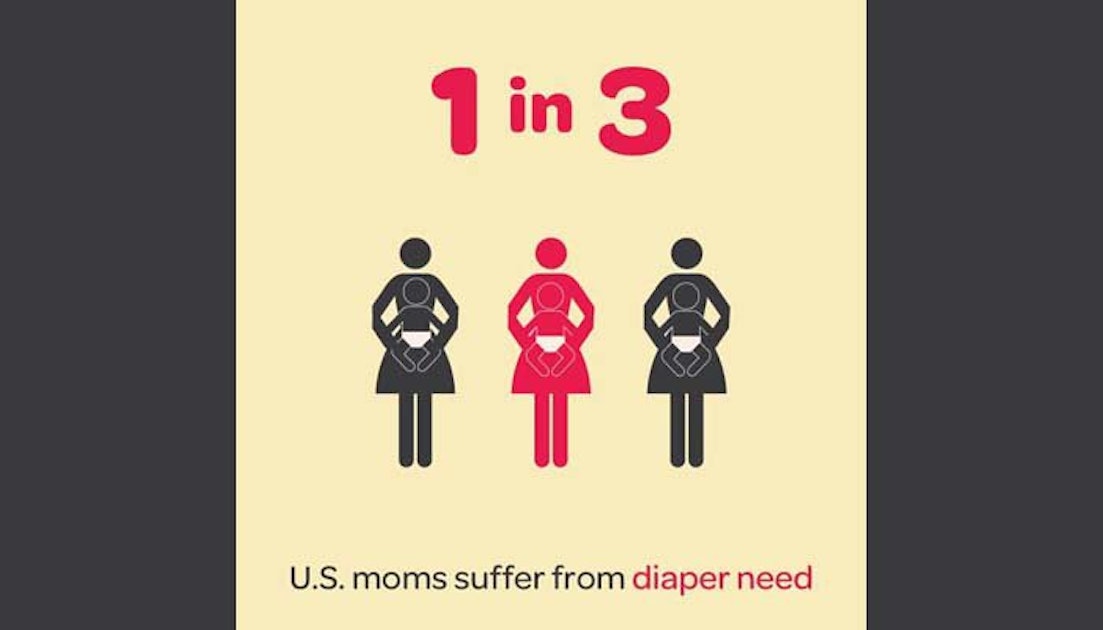 1 In 3 Families Struggle To Afford Diapers In The US. Huggies And