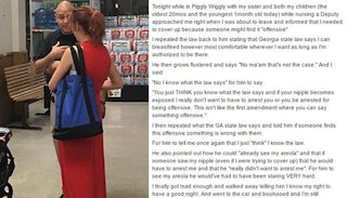 Piggly Wiggly Breastfeeding Incident
