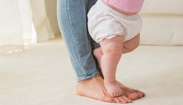 early walking baby
