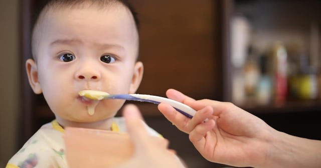 baby won't eat solids, baby eating puree