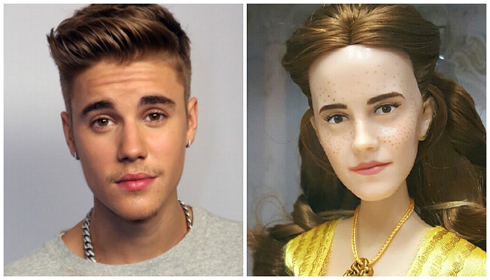 emma watson belle doll justin bieber