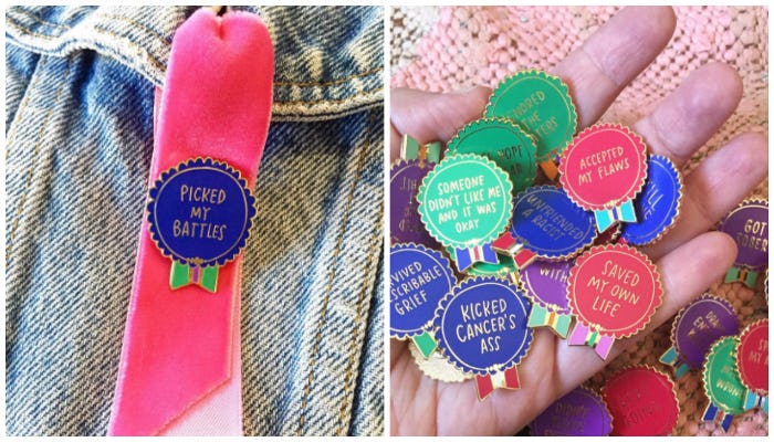 Artist Creates Pins Celebrating Everyday Victories