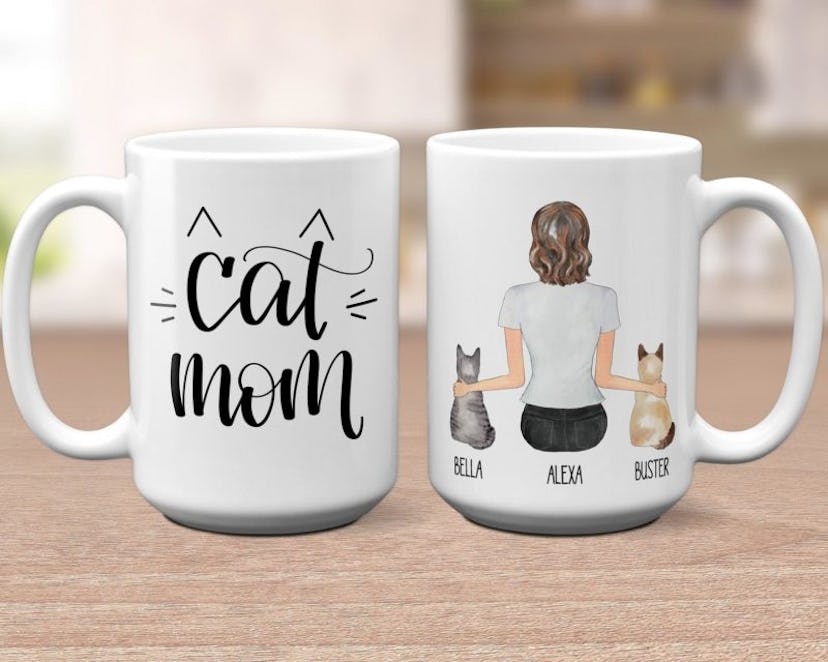 Custom Cat Mom Mug