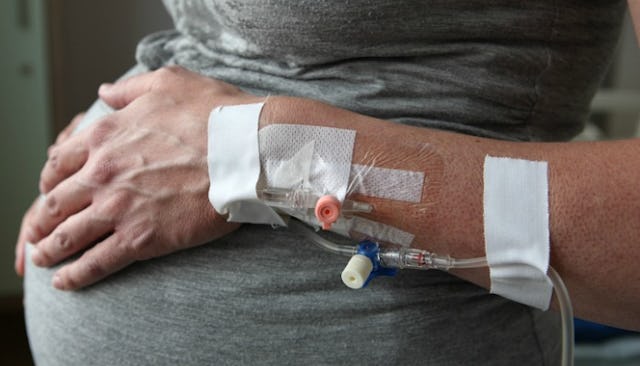 A pregnant woman diagnosed with Hyperemesis Gravidarum