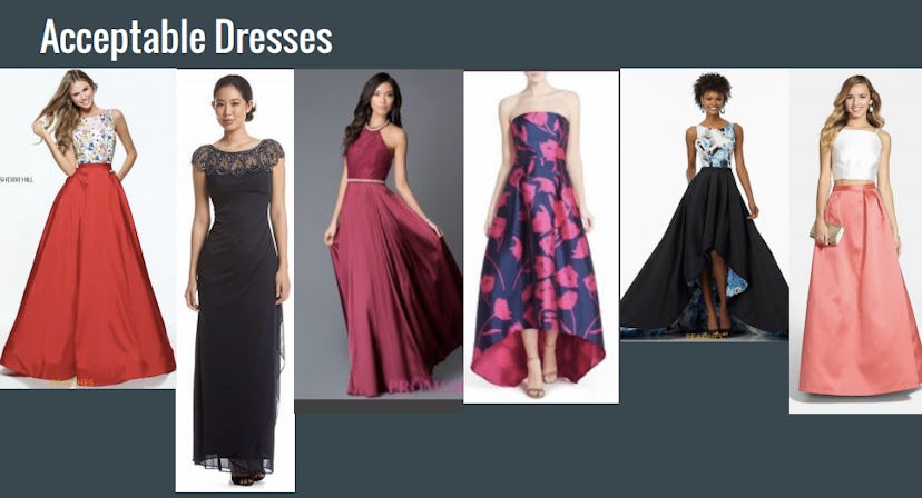 5 pictures of acceptable dresses