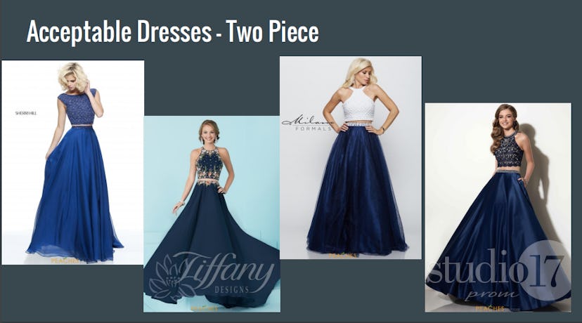 4 pictures of acceptable dresses - two piece