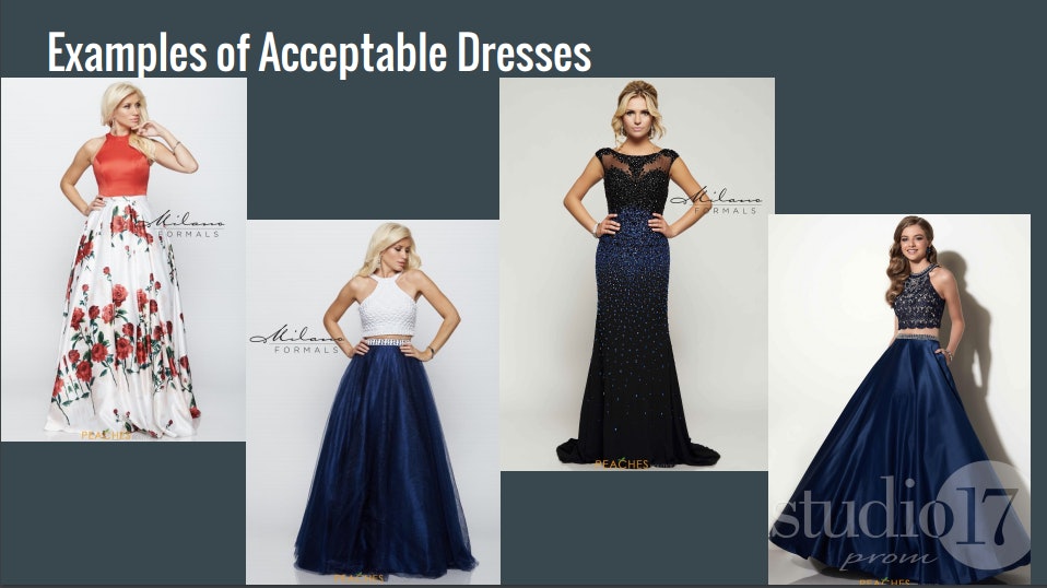 Examples of Prom Dresses