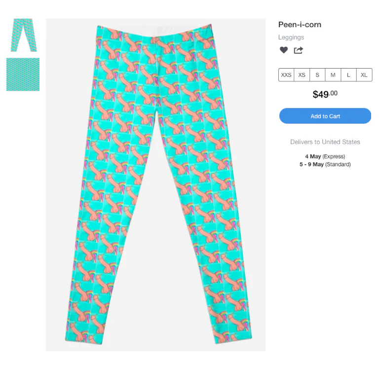 Ladies, Here Are The Penis Leggings You've Been Looking For