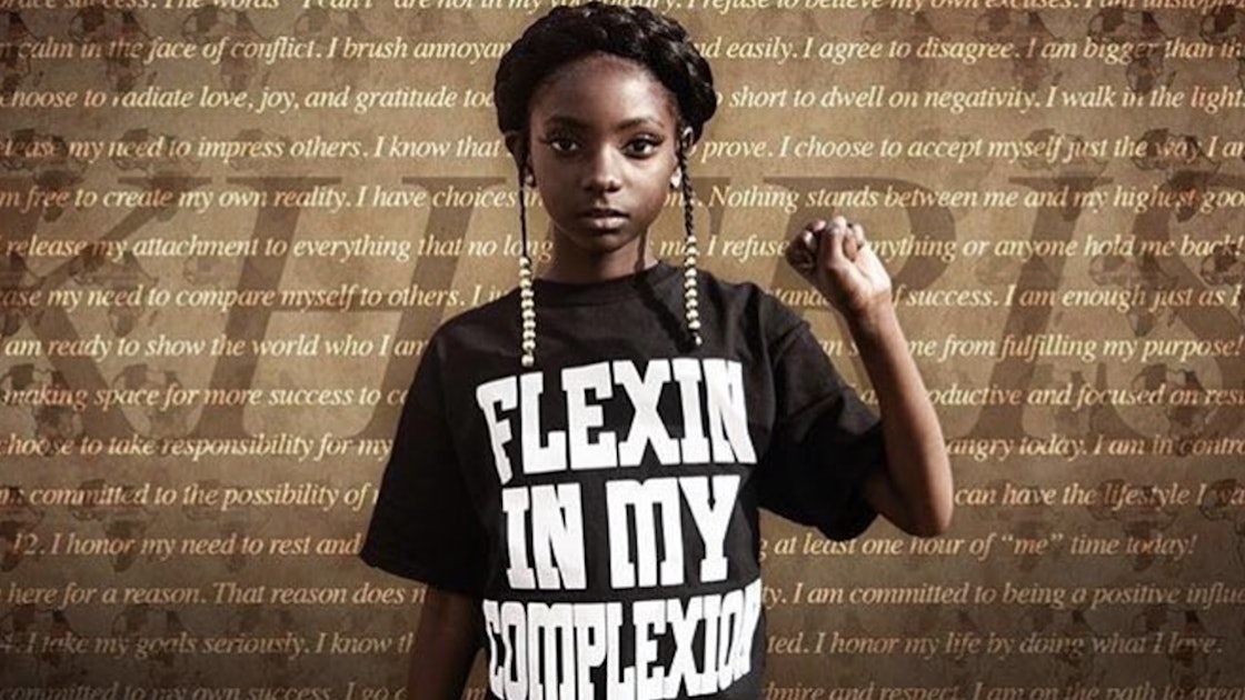 10 Year Old Bullied For Her Dark Skin Creates Line Of Empowering T Shirts