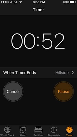 Timer on the phone