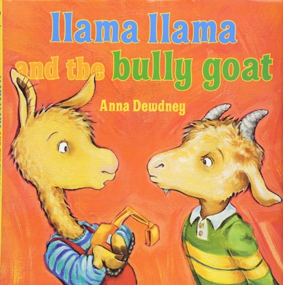 The cover of the children's book Llama Llama And The Bully Goat by Anna Dewdney