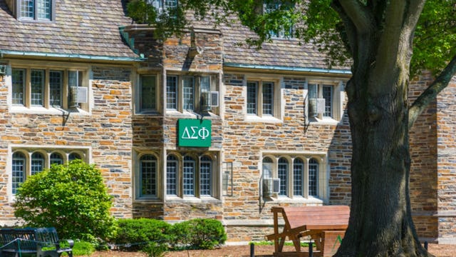 College fraternity building