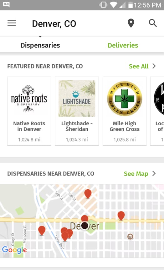 “Explore Strains” app for exploring marijuana strain 