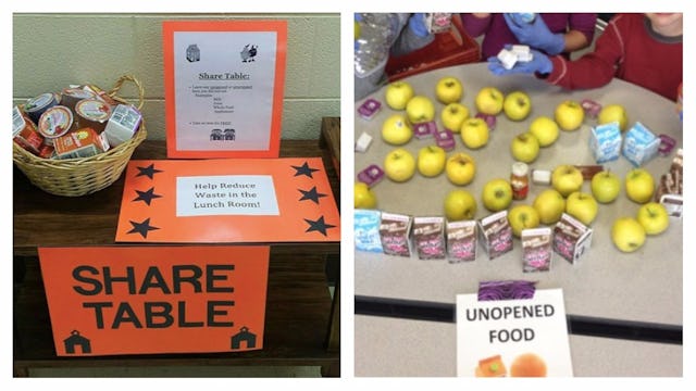 School ‘Share Tables’ Keep Hungry Kids Fed And Prevent Food Waste
