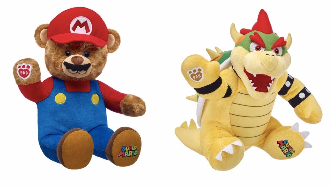 Super mario teddy sale bear