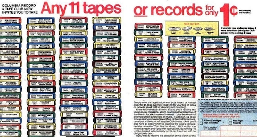 Awesome Things From The 80s Kids Today Will Never Know:  box of tapes from Columbia House 