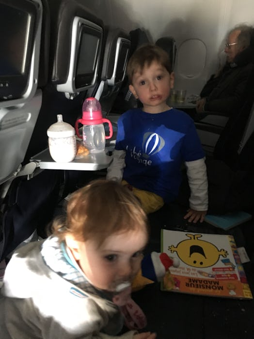 Kids in the airplane