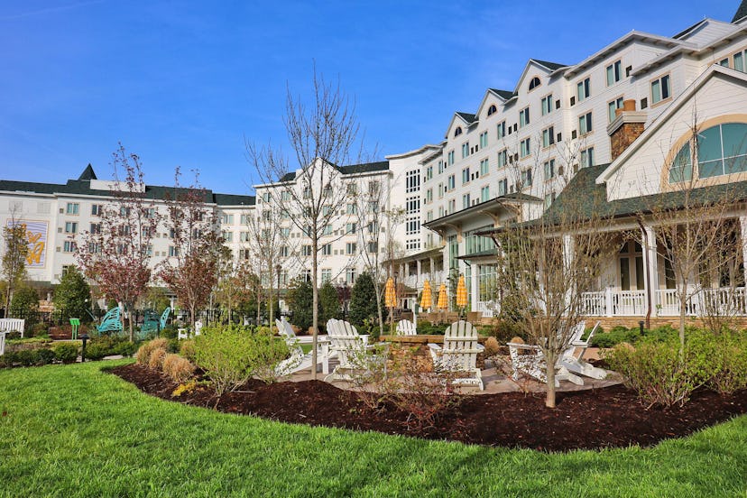 The residential building and hotel section at Dollywood 'DreamMore Resort'
