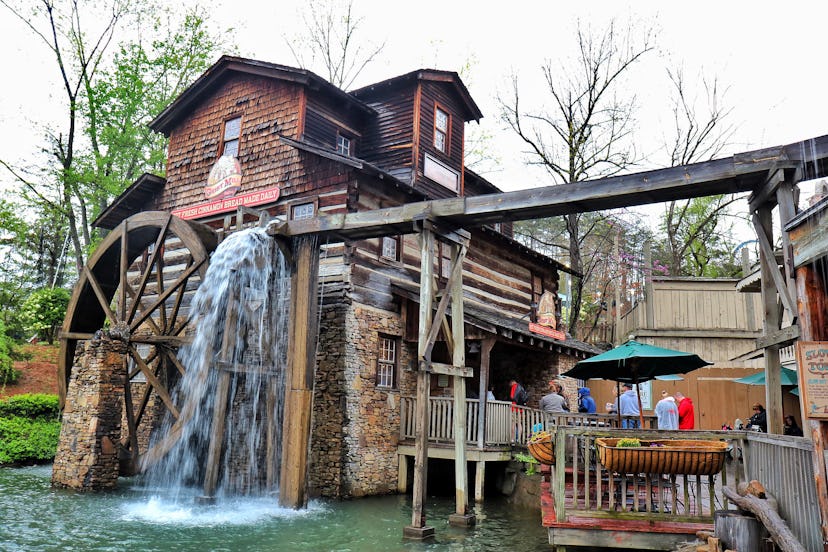 A segment of the Dollywood Theme Park - Grist Mill 