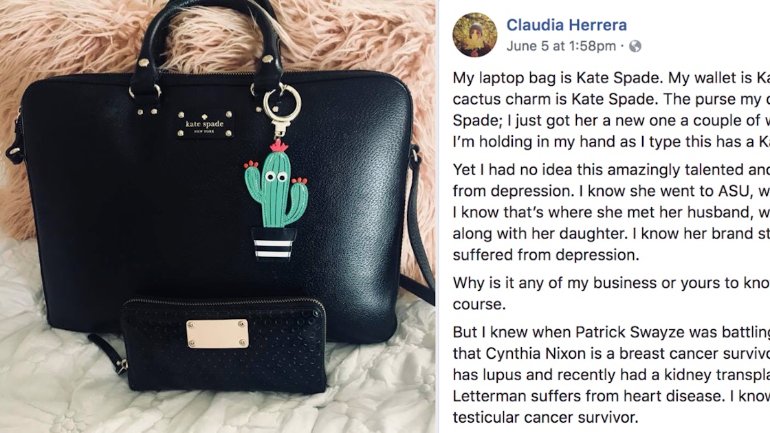 Viral Kate Spade Tribute Begs The Question, Why Is Mental Illness Still So  Taboo?