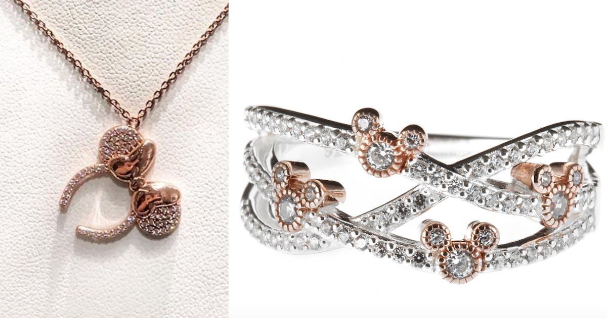 Rose gold disney jewelry Clearance