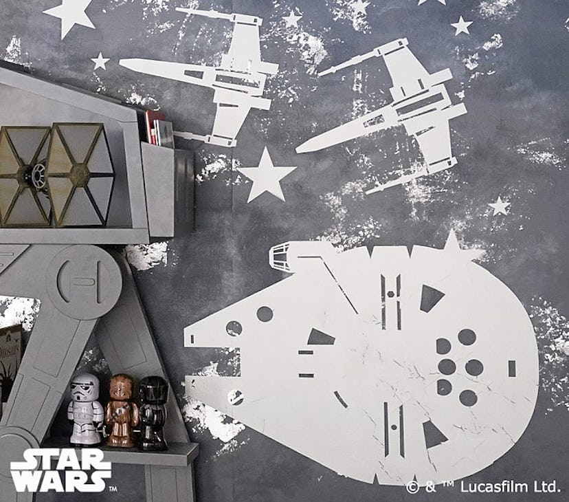 Items From The Star Wars Pottery Barn Collection: Star Wars inspired wall art.