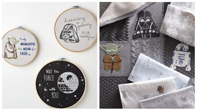 Items From The Star Wars Pottery Barn Collection.