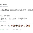 Funny and relatable tweet on conversation between a woman and her therapist referencing Beverly Hill...