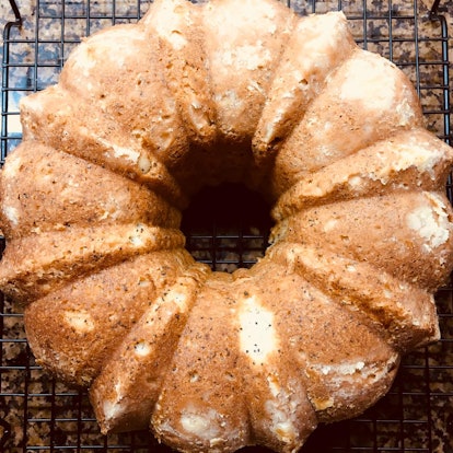 Closeup of an ordinary Bundt cake that looks delicious.