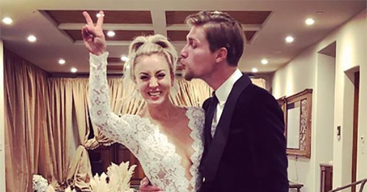 Kaley cuoco jumpsuit deals wedding