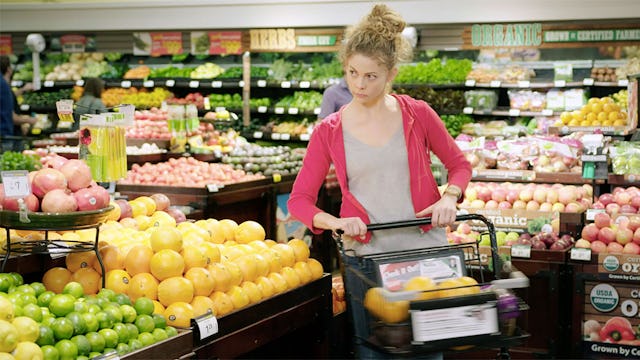 grocery shopping mom