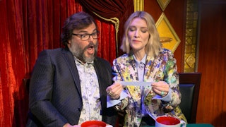 Cate Blanchett and Jack Black talking talking about parenting confessions 