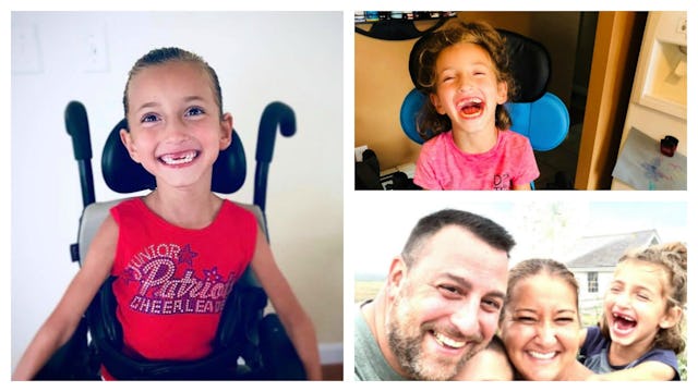 pictures of Brookie, who has special needs, specifically cerebral palsy